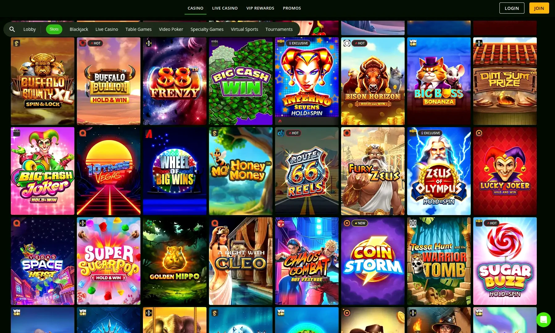 Boomsbet online casino spelaanbod
